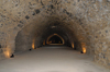 Al Karak - Jordan: Crac des Moabites - large hallway in the basement of the Crusader's castle - photo by M.Torres