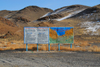 Kazakhstan, Charyn Canyon: Valley of the Castles - billboard - photo by M.Torres