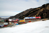 Kazakhstan - Chimbulak ski-resort, Almaty: hotel and restaurant seen from the slope - photo by M.Torres