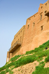 Erbil / Hewler, Kurdistan, Iraq: old brick buildings of the Erbil Citadel - Qelay Hewlr - UNESCO world heritage site - photo by M.Torres