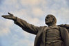 Bishkek, Kyrgyzstan: statue of Lenin - now behind the History Museu, after losing its place on Ala-Too square - photo by M.Torres