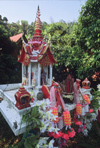 Laos: miniature temple, home to the spirits of Laotian culture - photo by E.Petitalot