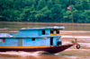 Laos - Luang Prabang - commercial boat trough the Mekong - photo by K.Strobel