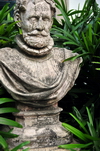 Macau, China: Luis de Camoes bust at the Leal Senado Building - photo by M.Torres