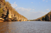 Antsalova district, Melaky region, Mahajanga province, Madagascar: Manambolo River heads toward the Mozambique Channel - gorge - photo by M.Torres