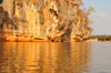 Antsalova district, Melaky region, Mahajanga province, Madagascar: Manambolo River - cliffs along the gorge - photo by M.Torres