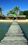 Vohilava, le Sainte Marie / Nosy Boraha, Analanjirofo region, Toamasina province, Madagascar: Bungalows de Vohilava seen from the jetty - photo by M.Torres