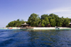 Sipadan Island, Sabah, Borneo, Malaysia: approaching the jetty on Sipadan Island - photo by S.Egeberg