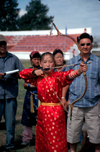 Mongolia - Ulan Bator: Naadam festival - archer in action - Archery - photo by A.Summers