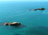 Montenegro - Crna Gora - Ulcinj: Adriatic sea - rock outcrops - photo by J.Kaman