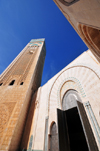 Casablanca, Morocco: Hassan II mosque - open gates - main entrance to the prayer hall - photo by M.Torres