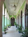 Maputo, Mozambique: porch at the train station - arcada na estao ferroviria - photo by G.Frysinger