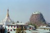 Myanmar / Burma - Mt Popa - the Burmese Meteora, extinct Stratovolcano rising to 1520 meters from the Myingyan Plains - nat worship center (photo by J.Kaman)