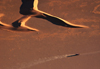 Namibia Sand Dune with HotAir Balloon chase vehicle, Sossusvlei - photo by B.Cain