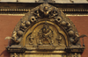 Bhaktapur, Bagmati zone, Nepal: beautifully decorated Golden Gate / Sundhoka Gate - one of the finest gold-copper works of Kathmandu valley - photo by W.Allgwer