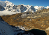 Khumbu region, Solukhumbu district, Sagarmatha zone, Nepal: altitude lake and mountains across Renjo pass - photo by E.Petitalot