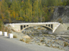 Gilgit district - Northern Areas, Pakistan: bridge over the Hunza river - Karakoram Highway - N35 - KKH - photo by D.Steppuhn