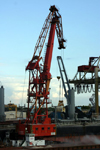 Szczecin / Stettin: (Zachodniopomorskie - Western Pomerania), Poland: loading coal - Oder / Odra river barges - photo by C.Blam