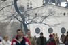 Poland - Krakow: rush hour in Rynek, in front of St. Adalbert's church - photo by M.Gunselman