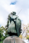 Portugal - Guimares: o rei dom Afonso Henriques na cidade bero / king Alfonso Henriques - photo by M.Durruti