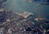 Portugal - Barreiro: the Tagus from above - vista aerea do Tejo - photo by M.Durruti