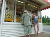 Russia - Udmurtia - Izhevsk: two generations at a kiosk - Russian women - photo by P.Artus