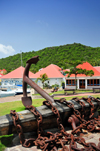 Gustavia, St. Barts / Saint-Barthlemy: anchor at Place de la Rtrocession, Rue Samuel Fahlberg - L'ancre - photo by M.Torres