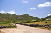 Grand Fond, St. Barts / Saint-Barthlemy: hills and the islands main highway - concrete road - photo by M.Torres