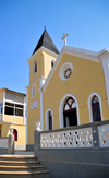 Santana, Cantagalo district, So Tom and Prcipe / STP: faade of the main church - Portuguese colonial architecture / fachada da igreja paroquial - photo by M.Torres