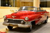 Riyadh, Saudi Arabia: red Cadillac Special 1953, custom convertible sedan, adapted in Italy by Ghia for King Ibn Saud - King Abdul Aziz Memorial Hall - photo by M.Torres