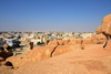 Al-Qarah, Al-Hofuf, Al-Ahsa Oasis, Eastern Province, Saudi Arabia: view from the top of Al-Qarah mountain towards the village - Jabal Al-Qarah, UNESCO world heritage site - photo by M.Torres