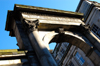 Scotland - Edinburgh: 1819 Arch to mark the entrance of Prince Leopold of Saxe Cobourg - Corinthian order columns - Regent bridge - designed by Archibald Elliot - photo by C.McEachern