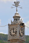 Mahe, Seychelles: Victoria - clock tower - photo by M.Torres