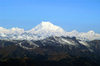 Sikkim - Mount Kanchenjunga, seen during the descent to Paro - border of North Sikkim district and Taplejung District of Nepal - Himalayas - photo by A.Ferrari