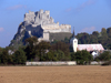 Slovakia - Beckov: church and Beckov Castle - Nov Mesto nad Vhom District - Trencn Region - photo by J.Kaman