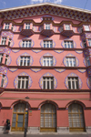 The famous facade of the old People's Loan Bank building - Wiener Sezession architecture by Ivan Vurnik in Miklosiceva Cesta, Ljubljana, Slovenia - photo by I.Middleton