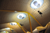 Barajas, Madrid, Spain: Barajas airport - Terminal 4 - departures hall - ondulated roof - photo by M.Torres