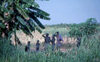 Sudan - White Nile River - Jonglei / Junqali state: people look at the passing boat - photo by Craig Hayslip