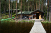 lvdalen, Dalarnas ln, Sweden: sauna of Navardalens Vildmarksstation - photo by A.Ferrari