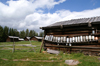 lvdalen, Dalarnas ln, Sweden: milk pots waiting to be used - ecological farm - photo by A.Ferrari