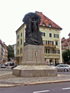 La Chaux-de-Fonds: 1st of March 1848 - Republican revolution / Monument Rvolution 1er mars 1848 - Republique (photo by Christian Roux)