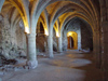 Switzerland - Suisse - Montreux: Chateau de Chillon - vaulted room (photo by Christian Roux)