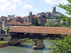 Switzerland / Suisse / Schweiz / Svizzera -  Fribourg / Freiburg: Bern bridge - Covered bridge / pont de Berne (photo by Christian Roux)