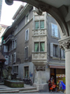 Switzerland / Suisse / Schweiz / Svizzera -  Fribourg / Freiburg: Lausanne street / rue de Lausanne (photo by Christian Roux)