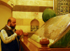 Damascus, Syria: Saladin's Mausoleum - man praying - Ancient City of Damascus - Unesco World Heritage site - photographer: M.Torres