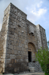 Damascus, Syria: Bab Kissan, near Al Baytara Square, entrance to a small Catholic church dedicated to St Paul created by the French in 1936 - southern wall - landmark - photographer: M.Torres