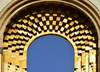 Dushanbe, Tajikistan: sky and the arch of Ismoil Somoni monument on Dusti square - photo by M.Torres