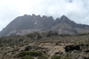 50 Tanzania - Kilimanjaro NP: Marangu Route - day 3 - Mount Kilimanjaro, the peaks of Mawenzi - photo by A.Ferrari