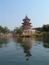 Thailand - Kanjanaburi: pagoda by the river Kwai (photo by Llonaid)