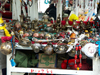 Tibet - Lhassa / LXA : tea-pots and prayer-wheels - photo by P.Artus